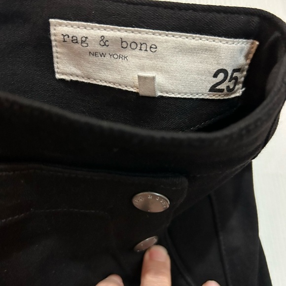 Rag & Bone Black Penton Jeans 25 - Picture 3 of 8